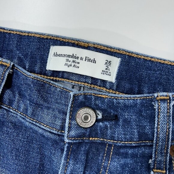 Abercrombie Fitch Mom High Rise Jeans Women’s Size 26 Long - Picture 3 of 11